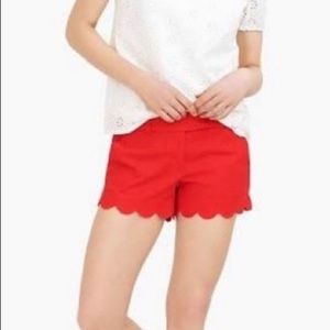 J. Crew Scalloped Hem Shorts